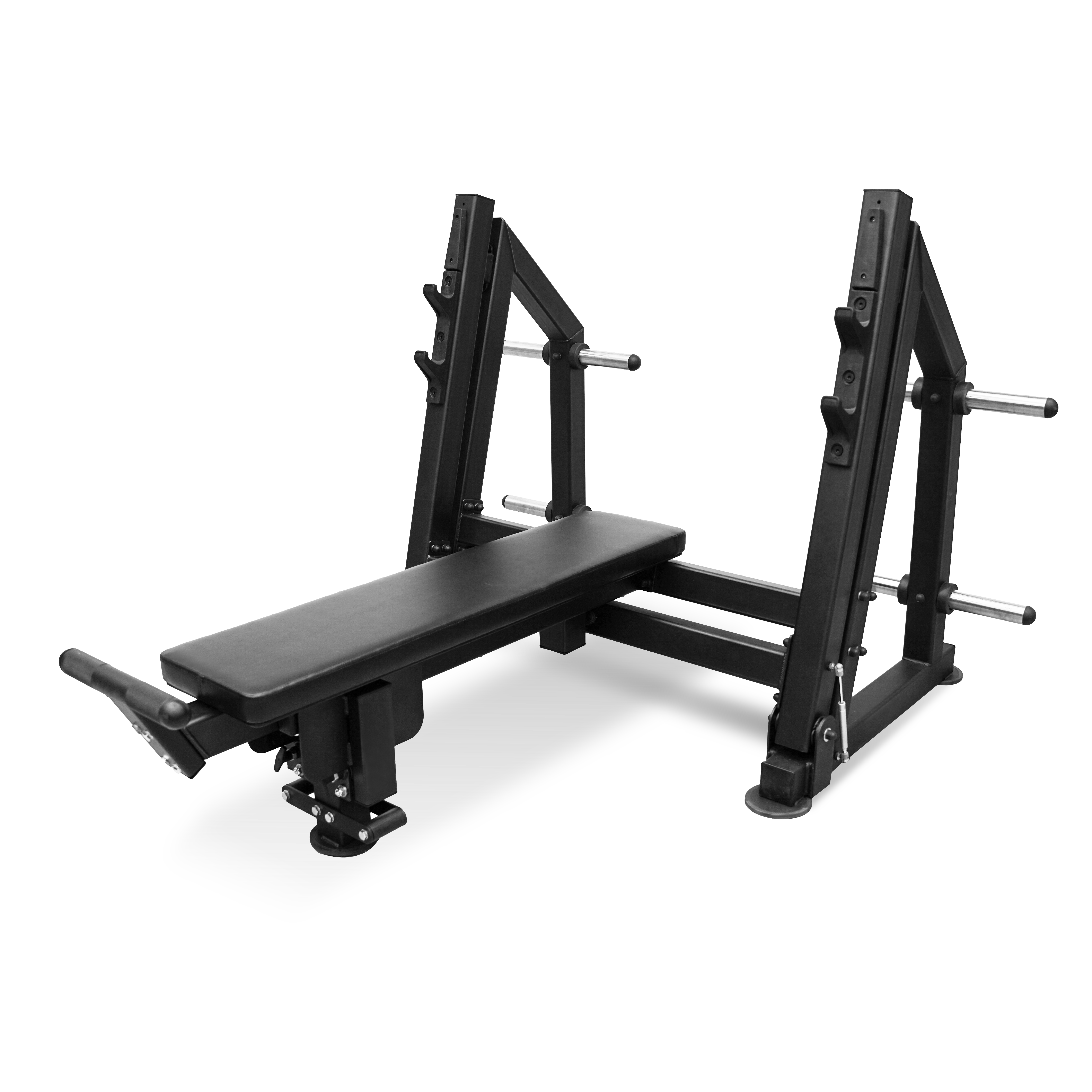 Скамья для жима лёжа с доводчиком, упором и подставкой для ног BRONZE GYM PARTNER ML-901